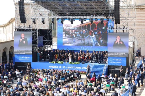 G7 Inclusione e disabilità: il palco allestito ad Assisi