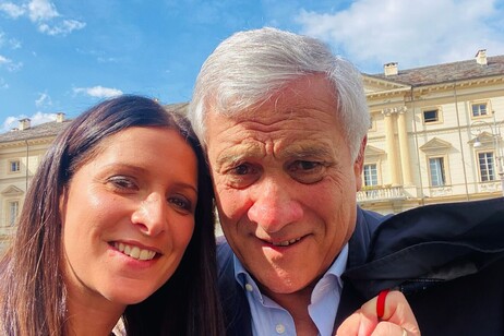 Emily Rini e Antonio Tajani