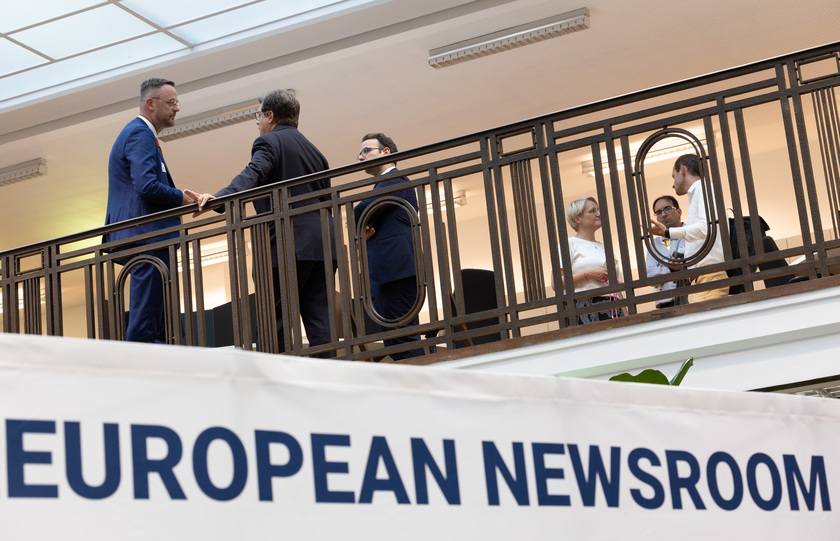 Serata di inaugurazione della European Newsroom - RIPRODUZIONE RISERVATA