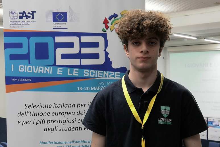 Federico Stanzani, Liceo Steam International Emilia, Bologna (fonte: FAST) - RIPRODUZIONE RISERVATA